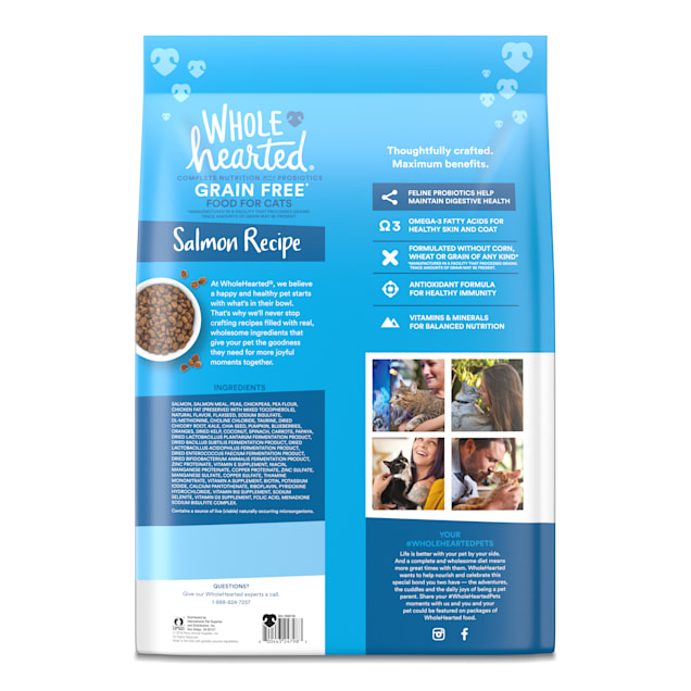 WholeHearted Grain Free Salmon Formula Dry Cat Food 12 lbs