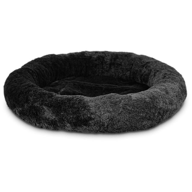 Harmony Oval Cat Bed in Black, 17" L x 14" W - Carousel image #1