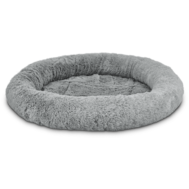 Harmony Oval Cat Bed in Grey, 17" L x 14" W - Carousel image #1