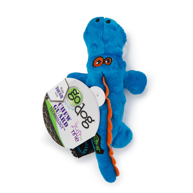 goDog Just For Me Gators Tough Plush Dog Toy, Small - Carousel image #1