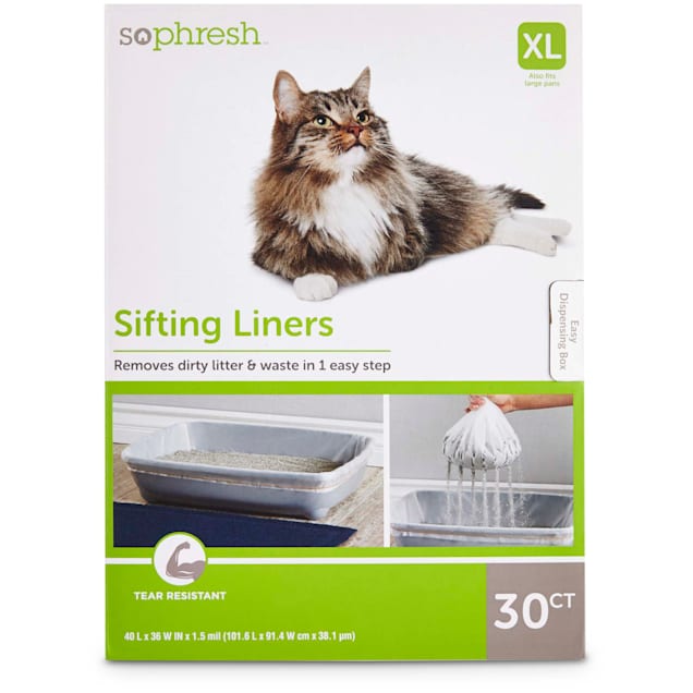 So Phresh Sifting Cat Litter Box Liners, 30 CT Petco