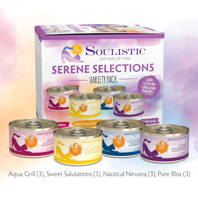 Soulistic Serene Selections Variety Pack Wet Cat Food 3 oz. Count of 12