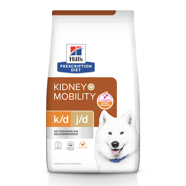 Hill's Prescription Diet k/d Kidney Care + Mobility Chicken Flavor Dry Dog  Food, 18.7 lbs.