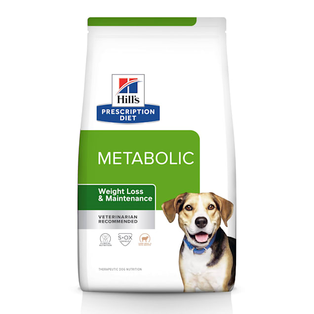 Hill's Prescription Diet Metabolic Weight Management Lamb Meal & Rice Formula Dry Dog Food, 17.6 lbs., Bag - Carousel image #1