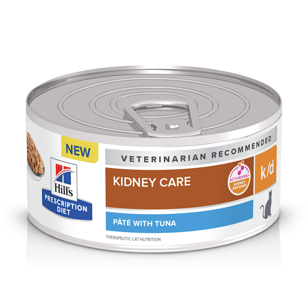 Hill's Prescription Diet k/d Kidney Care with Tuna Canned Cat Food, 5.5 oz., Case of 24