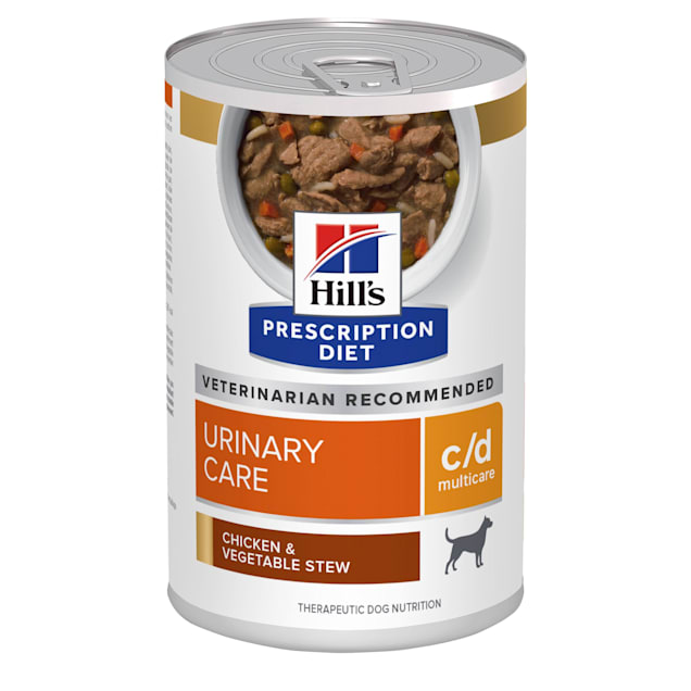 Hill S Prescription Diet C D Multicare Urinary Care Chicken Vegetable Stew Canned Dog Food 12 5 Oz Case Of 12 Petco