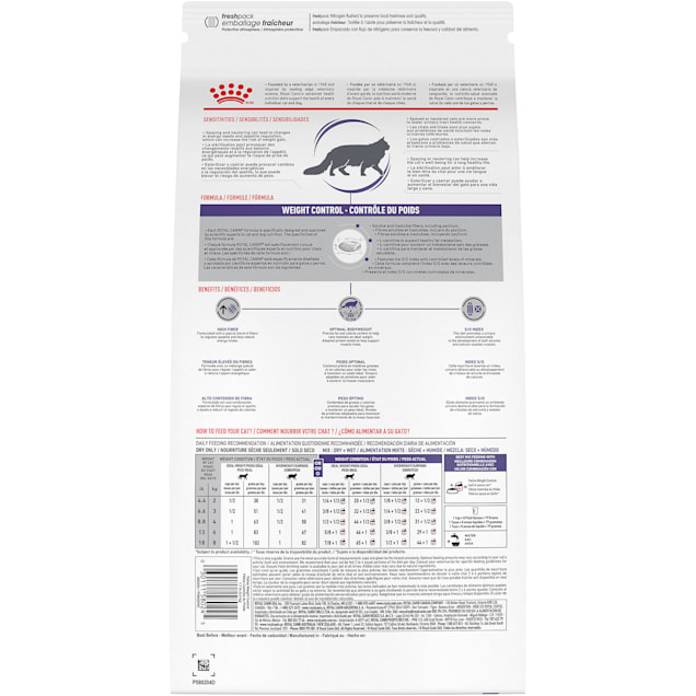 Royal canin weight loss cat food clearance