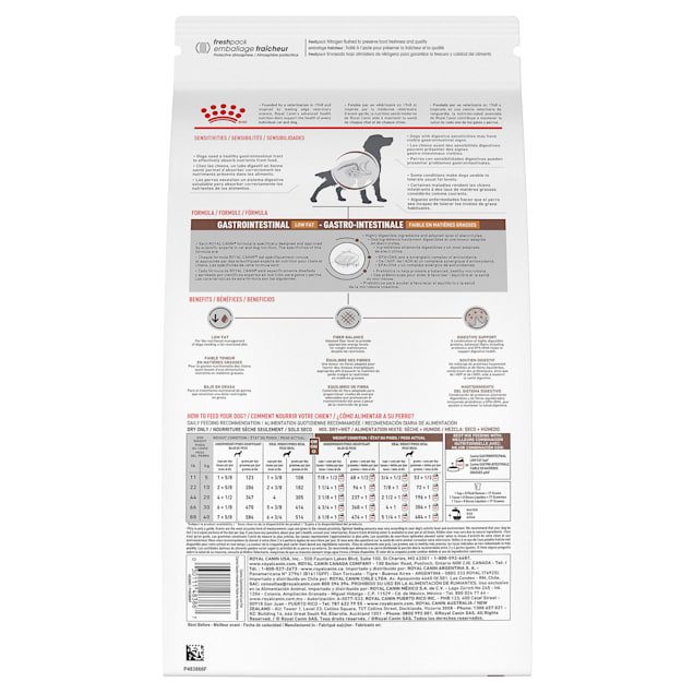 Royal Canin Veterinary Diet Gastrointestinal Low Fat Dry Dog Food 28.6 lbs