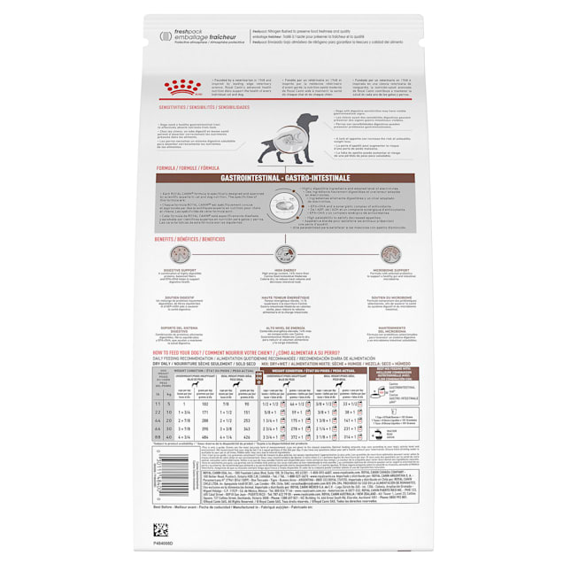 Royal Canin Veterinary Diet Gastrointestinal Dry Dog Food 22 lbs