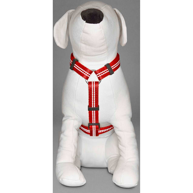 YOULY Reflective Adjustable Padded Red Dog Harness Small Petco