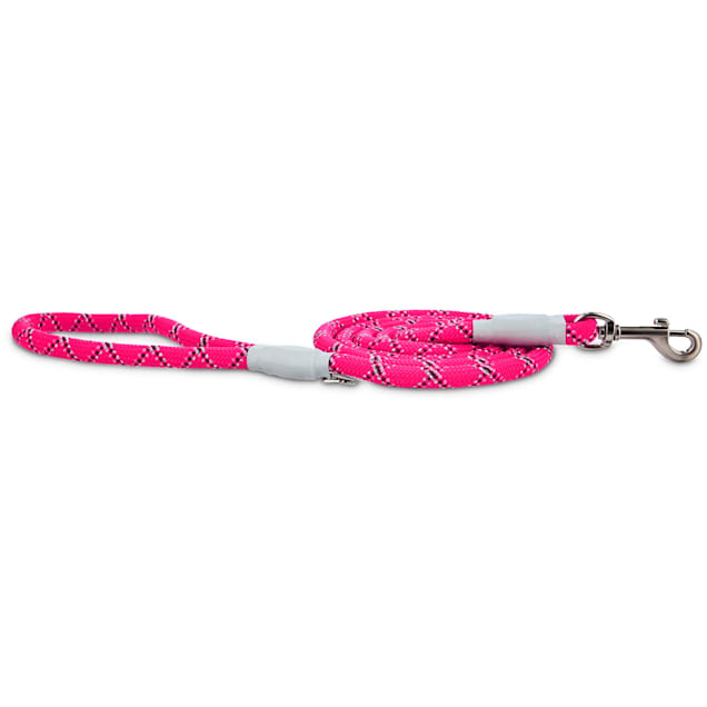 Good2Go Reflective Braided Rope Leash in Pink, 6 ft. - Carousel image #1