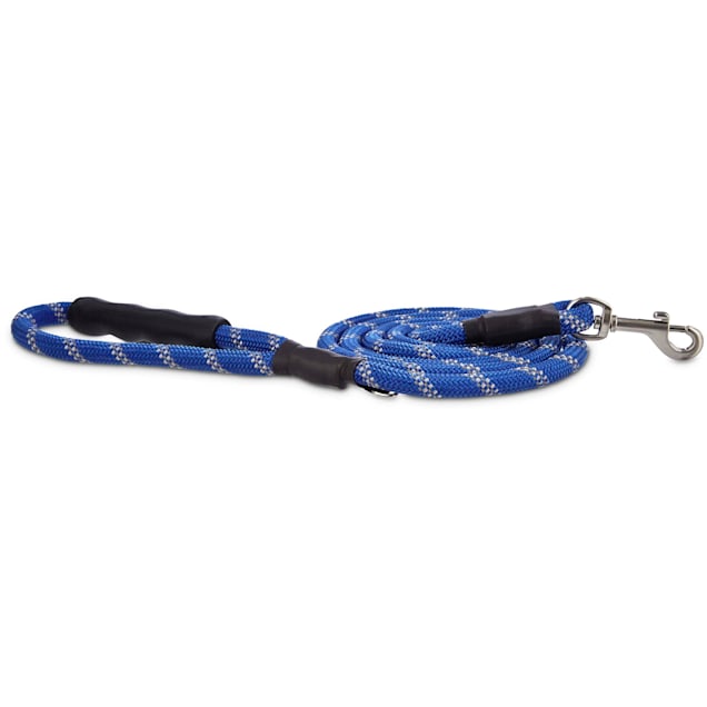 Good2Go Reflective Braided Rope Leash in Blue, 6 ft. - Carousel image #1