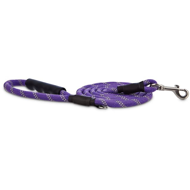 Good2Go Reflective Braided Rope Leash in Purple, 6 ft. - Carousel image #1