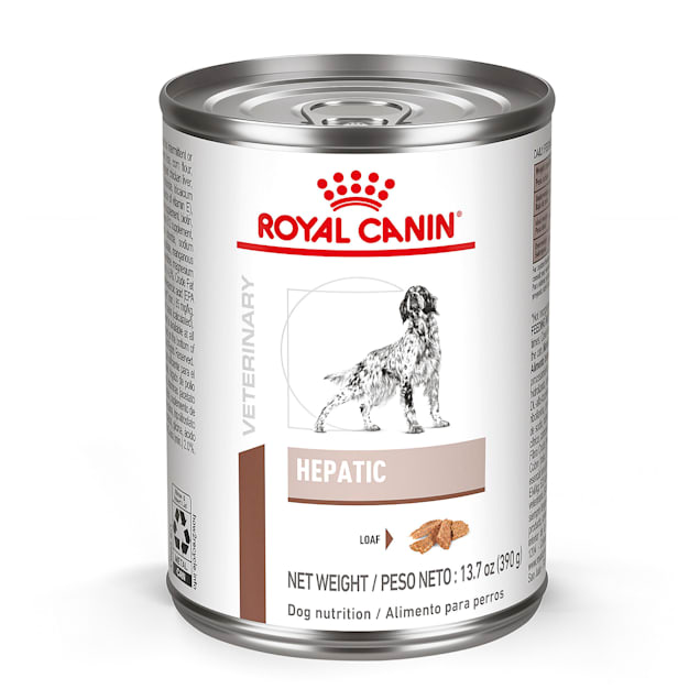 Royal Canin Veterinary Diet Hepatic Loaf Wet Dog Food 14 5 Oz Case Of 24 Petco