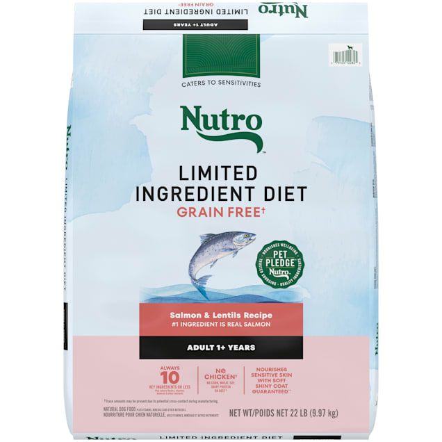 Nutro Limited Ingredient Diet Salmon Lentils Dog Kibble Adult