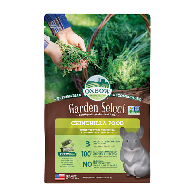 Oxbow Garden Select Fortified Food for Chinchillas, 3 lbs. - Carousel image #1