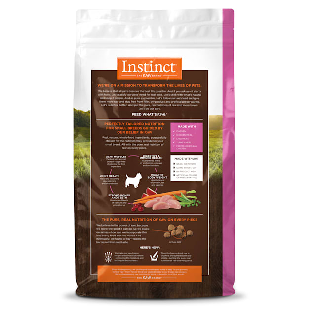 Instinct small breed dog food hotsell