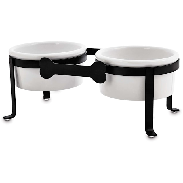 Extra Large Dog Bowls With Stand Elevated Double Bowls Stand for
