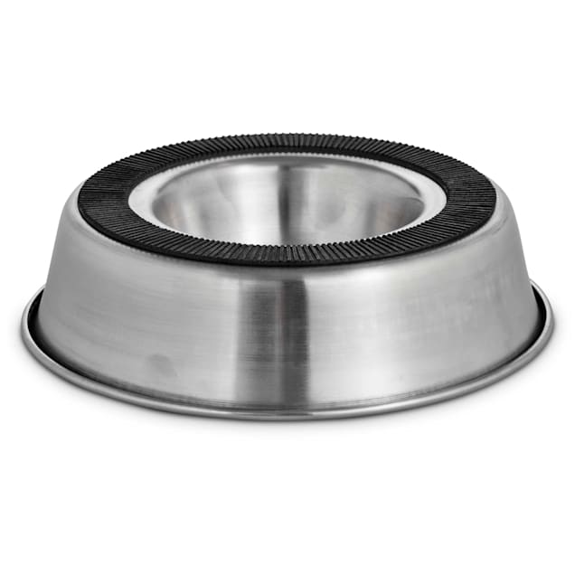 Elevated Stainless Steel Dog Double Bowls With 1 Slow Feeder Bowl