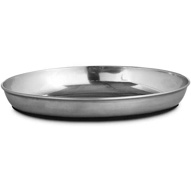 Shallow stainless steel cat bowl online