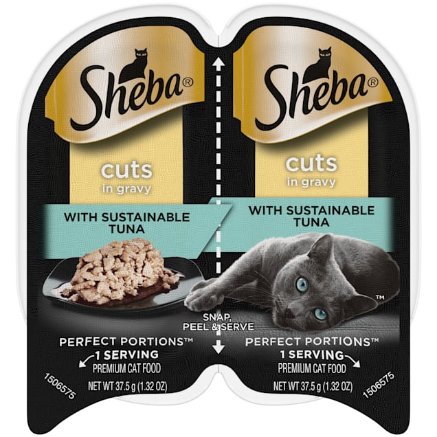 Sheba Perfect Portions Cuts in Gravy Signature Tuna Entree Wet Cat Food, 2.64 oz. - Carousel image #1