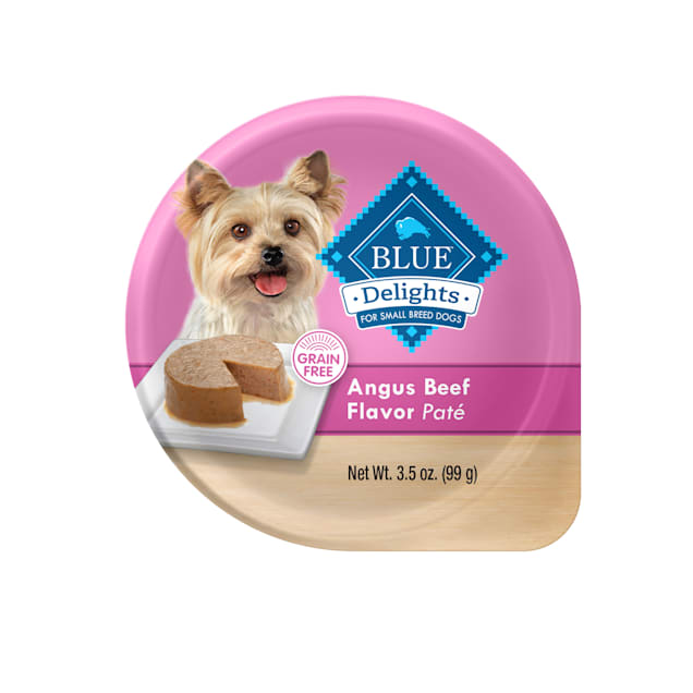 Blue Buffalo Blue Life Protection Delights Small Breed Angus Beef Flavor in Savory Juice Wet Dog Food 3.5 oz. Case of 12