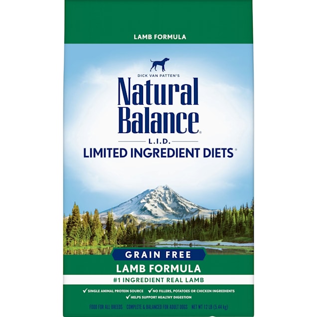 Natural Balance L.I.D. Limited Ingredient Diets Grain Free Lamb Formula Dry Dog Food, 12 lbs. - Carousel image #1