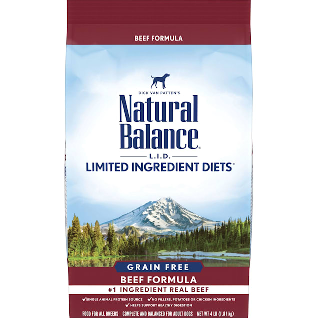 Natural Balance Limited Ingredient Diet Grain Free Beef Formula Dry Dog Food, 4 lbs. - Carousel image #1