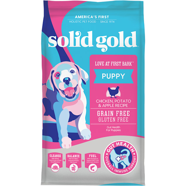 Solid Gold Love At First Bark Chicken Sweet Potato Apple Grain Free Dry Puppy Food 24 lbs
