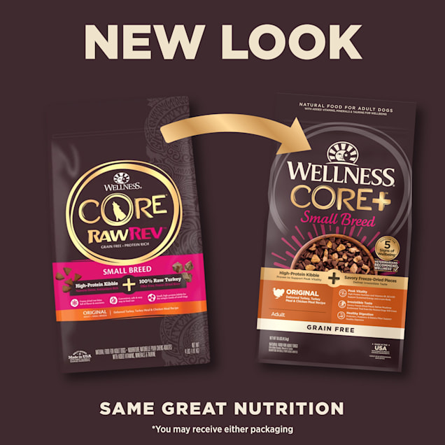 Wellness core natural grain free dry dog food original turkey & chicken top