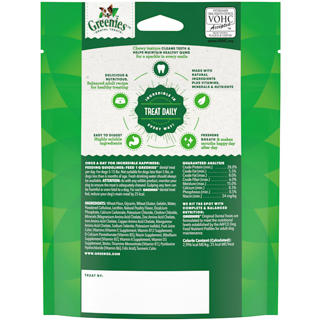 Greenies Original Teenie Natural Dog Dental Care Chews Oral Health