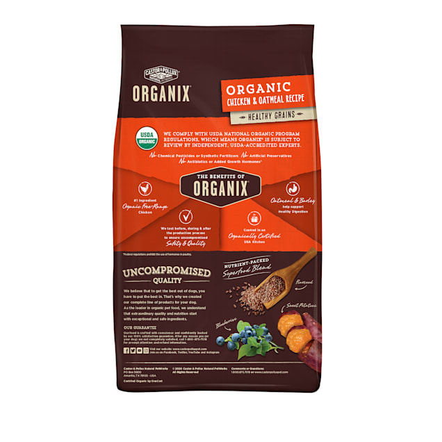 Castor Pollux Organix Organic Chicken Oatmeal Recipe Dry Dog