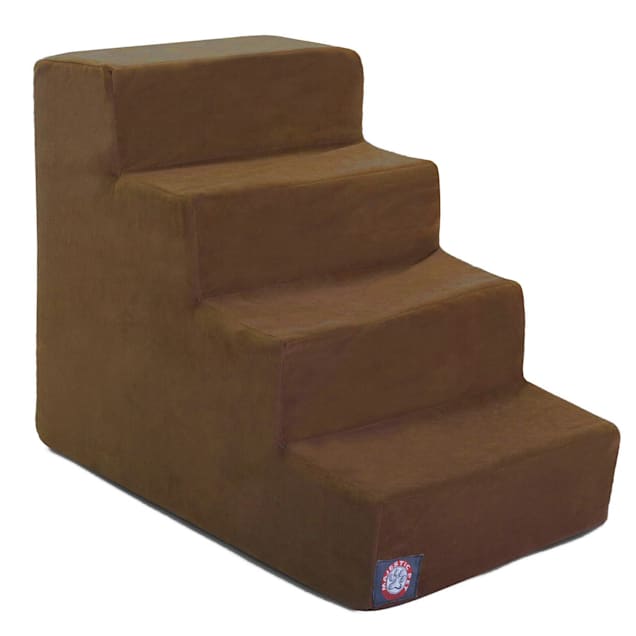 Majestic Pet Products 4 Step Chocolate Suede Pet Stairs Petco