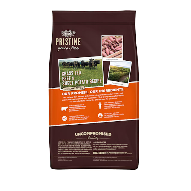 Castor Pollux Pristine Grain Free Grass Fed Beef and Sweet