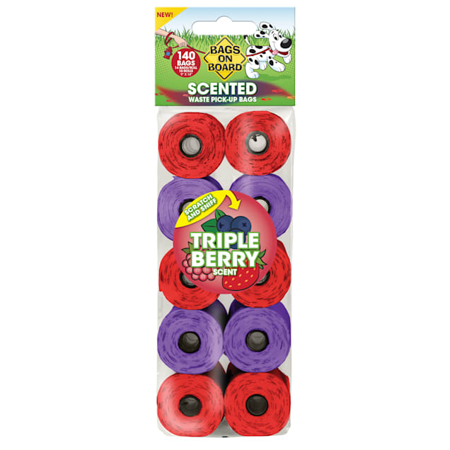 Bags on Board Triple Berry Scented Refill Bags, 140 count - Carousel image #1