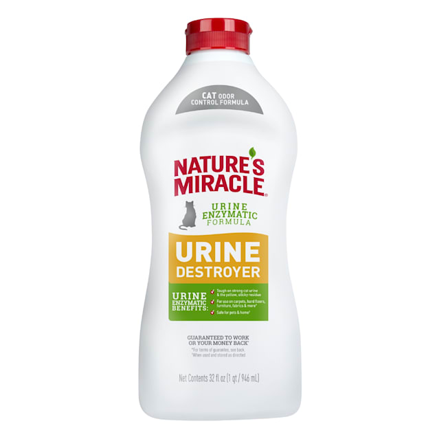 Nature's Miracle New Odor Control Formula Urine Destroyer for Cats, 32 fl. oz. - Carousel image #1