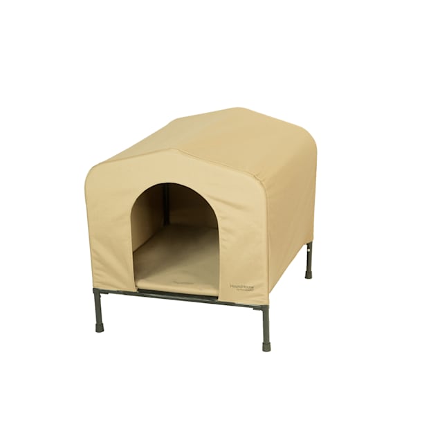 PortablePET Khaki HoundHouse Kennel and Shelter, Large - Carousel image #1