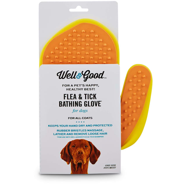 Flea　Tick　for　Bathing　Glove　Dogs　Petco　Well　Good