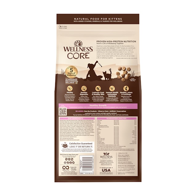 Wellness CORE Natural Grain Free Turkey Whitefish Chicken Dry