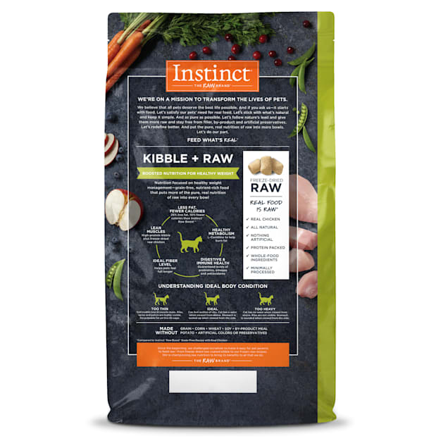 Instinct Raw Boost Healthy Weight Grain Free Recipe with Real Chicken Dry Cat Food 4.5 lb