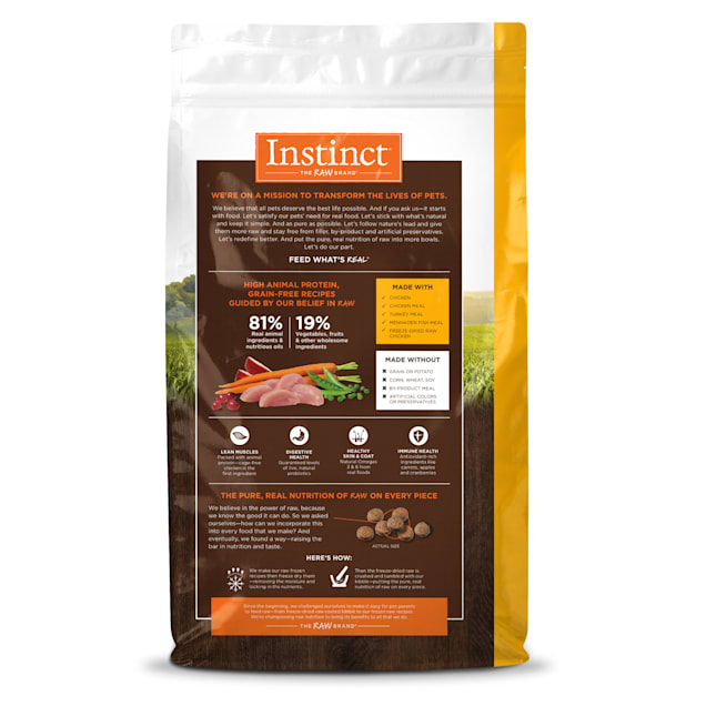 Instinct Original Grain Free Recipe with Real Chicken Natural Dry