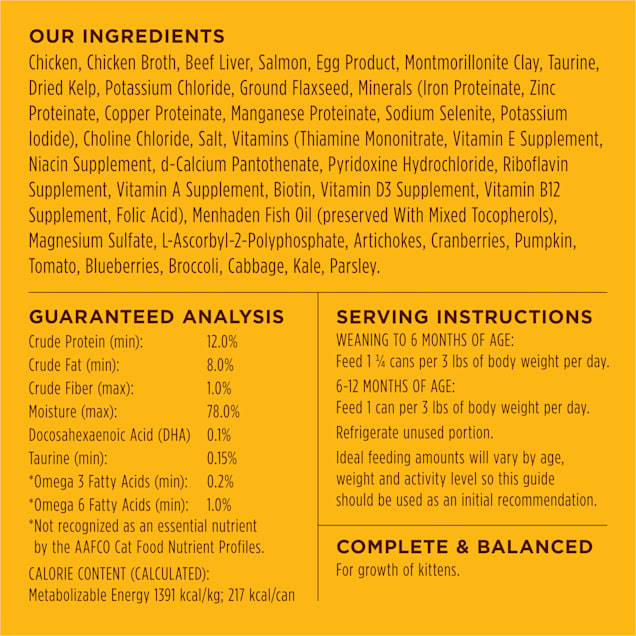Instinct Kitten Grain Free Chicken Recipe Natural Canned Cat Food 5.5 oz Case of 12