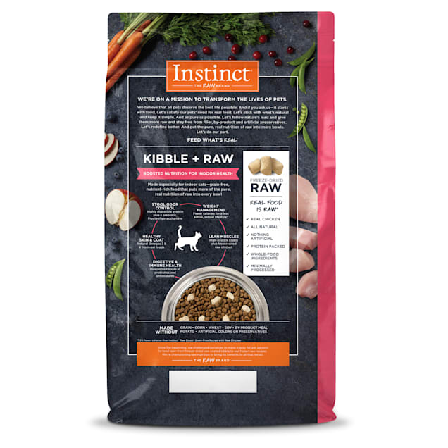 Instinct Raw Boost Indoor Health Grain Free Recipe with Real Chicken Natural Dry Cat Food 5 lbs. Petco