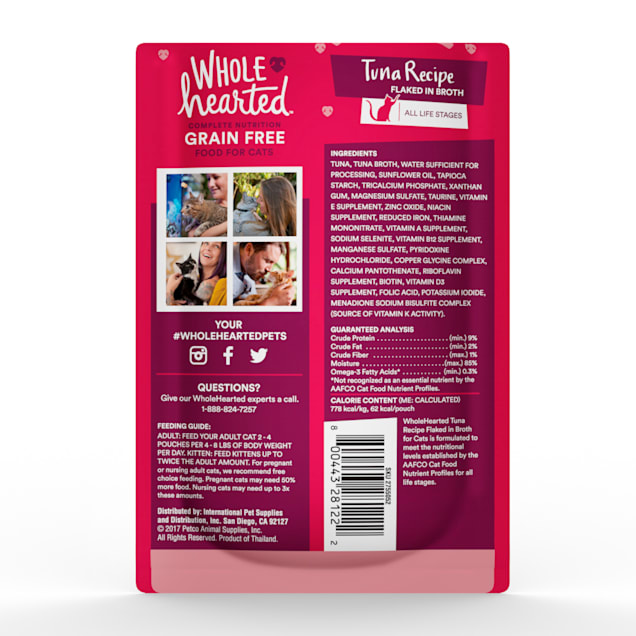 Wholehearted cat hot sale food coupon
