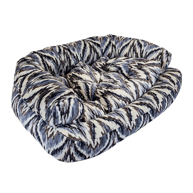 Snoozer Luxury Overstuffed Pet Sofa in Tempest Indigo, 30" L x 40" W - Carousel image #1