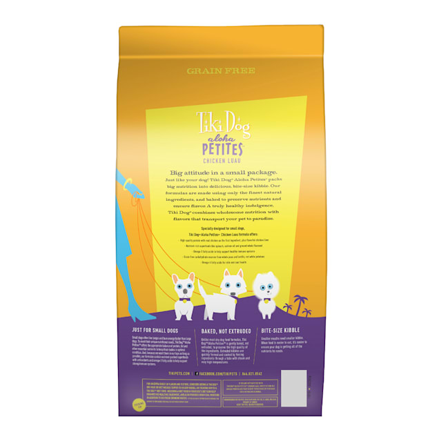 Tiki Dog Aloha Petites Chicken Luau Dry Dog Food 10 lbs