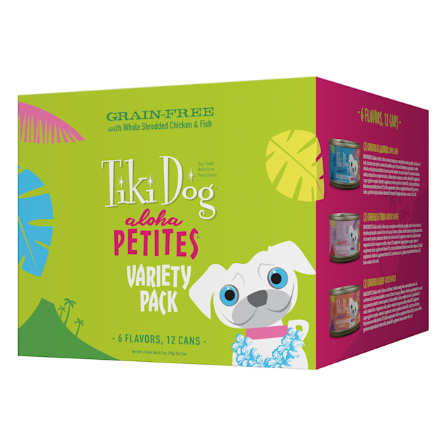 Tiki Dog Aloha Petites Variety Pack Small Breed Wet Dog Food, 3.5 oz., Case of 12 - Carousel image #1
