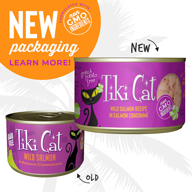 Tiki Cat Hanalei Luau Salmon Wet Cat Food, 6 oz., Case of 8 | Petco