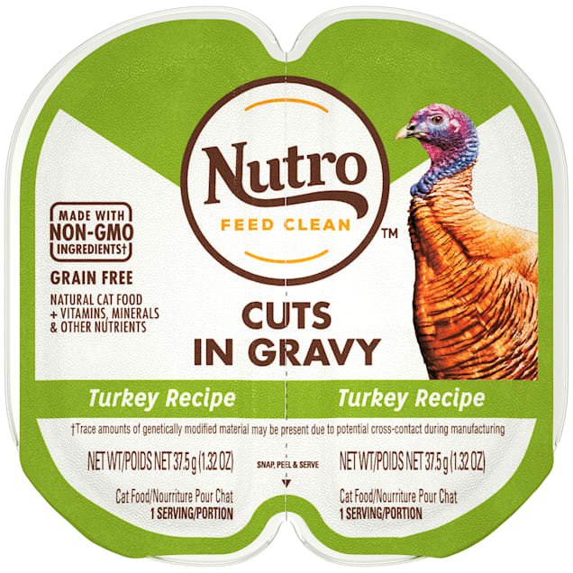 Nutro Perfect Portions Cuts in Gravy Real Turkey Wet Cat Food, 2.64 oz., Case of 24 - Carousel image #1