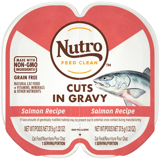 Nutro Perfect Portions Cuts in Gravy Real Salmon Wet Cat Food, 2.64 oz., Case of 24 - Carousel image #1